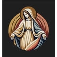 thumbnail image 4 of Virgin Mary  Adult Black Crew Neck Short Sleeve Tee-Medium, 4 of 4