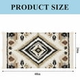 thumbnail image 3 of Boho Black Brown Fluorescent Light Covers, Vintage Geometric Southwestern Ethnic Magnetic Light Covers for Ceiling Lights, Fluorescent Ceiling Shade Filters for Classroom Bedroom Office 4x2Ft x 4PCS, 3 of 9