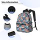 thumbnail image 3 of Disketp Popcorn Mochila Ligera Clásica con Múltiples Bolsillos, Mochila Casual para Hombre y Mujer, Ideal para Escuela, Trabajo y Viajes, 3 of 6