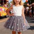 thumbnail image 2 of Fgnfyis Girls Carnival Floral Print Tutu Skirt for Toddlers and Children Party Dance and Celebration Wear Grey 5-6 Years, 2 of 7