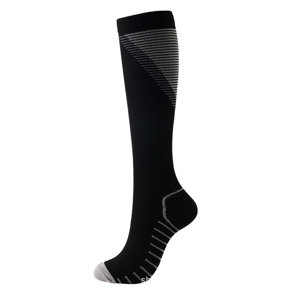 Penkiiy Compression Socks for Men Color Pattern Pressure Stocking Men Women Elasticity Stocking Outdoor Movement Gray Socks