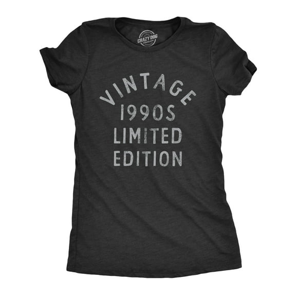 Womens Vintage 1990s Limited Edition T Shirt Funny Cool 1990 Theme Classic Tee for Ladies Womens Graphic Tees