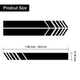 thumbnail image 2 of Car Exterior Accessories Rear View Mirror Stickers Decor Car Body Sticker Vinyl 4pcs (Black), 2 of 6