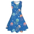 thumbnail image 3 of Asxite Girls 4-13 Years Print Sleeveless Crewneck Graphic red Dress, 3 of 4