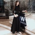thumbnail image 4 of Vestido de noche negro Vestido elegante para mujer Vestido pequeño Vestido de banquete, 4 of 6