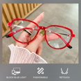 thumbnail image 3 of Women's Vintage Computer Glasses Blue Light Blocking Eyeglass Full Rim Flat Lens, 3 of 3