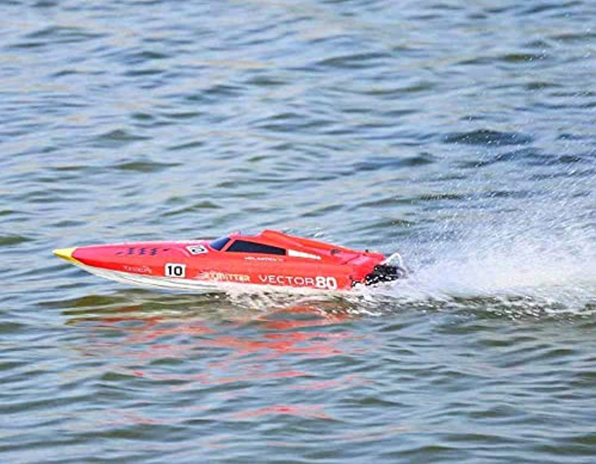 FMTStore 2 4Ghz Radio Control Control Vector 80 cm Super High Speed Race Boat ABS Unibody RC ARTR w ESC Brushless Motor v798 1