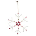 thumbnail image 4 of Seasonal Abode  Hanging Beaded Snowflake Ornament, 4 of 5