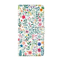 Allytechgroup Stylish Google Pixel 9A Case Cover, Flip Cover Wallet Case with Card Slots, Magnetic Closure Stand Feature Shockproof PU Leather Phone Case for Google Pixel 9A,Colorful Flowers