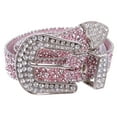 thumbnail image 2 of Kids 1 1/8" (28 mm) Western Cowgirl Rhinestone Sparkling Mesh Belt, 2 of 3