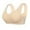 Khaki, variant on CFLVAEK Plus Size Womens Front Close Bras Wireless Push Up Everyday Bra Comfy Full Coverage Bralettes Comfort Supportive Brassiere for Senior Ladies Khaki M(38//85)