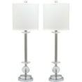 thumbnail image 2 of SAFAVIEH Marla 31 in. H Crystal Candlestick Table Lamp, Clear, Set of 2, 2 of 7