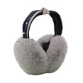 thumbnail image 1 of Orejeras cálidas de invierno para mujeres y niñas, suaves, de piel sintética, de felpa, con diadema plegable., 1 of 3