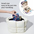 thumbnail image 4 of PhooArto Small Jewellery Box, Kittens Donuts Galaxy Patterns Portable Travel Mini Jewelry Case for Women Leather Ring Organizer, 4 of 5