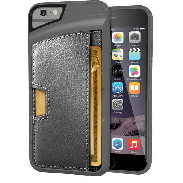 venijn woordenboek zuurstof Smartish iPhone 6/6s Wallet Case - Wallet Slayer Vol. 2 [Slim Protective  Kickstand] Credit Card Holder for Apple iPhone 6s/6 (CM4) - Gunmetal Gray -  Walmart.com