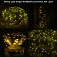 Led Christmas Net Lights Outdoor Decorations For Bushes,96 Led 5Ftx5Ft Connectable Green Wire