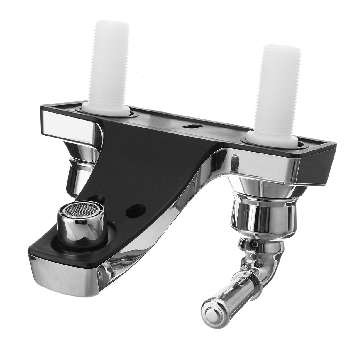 4-Inch Centerset Chrome Bathroom Sink Faucet with Dual Handles photo 5