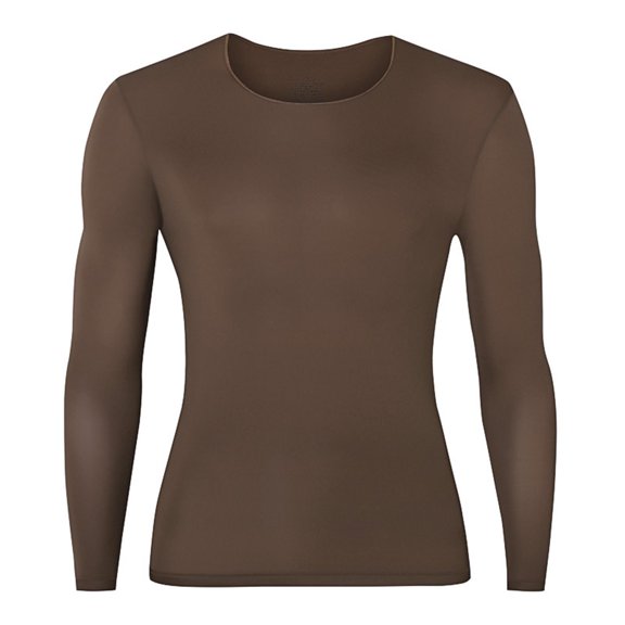 Bixock Thermal Undershirts for Men Long Sleeve Tops Crew Neck Long Sleeve Top High Elastic Friendly Thermal Inner Base Layer Homewear Mens Clothings