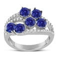 thumbnail image 4 of Unique 2 Carat blue Sapphire and Diamond Ring for Women, 4 of 4