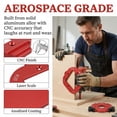thumbnail image 3 of Router Corner Radius Template with 2 Trim Bit Aluminum Alloy Radius Jig Router Templates for Woodworking Router Corner Jig R10/R15/R20/R25/R30/R35/R40/R50 Use with Router Table, 3 of 5