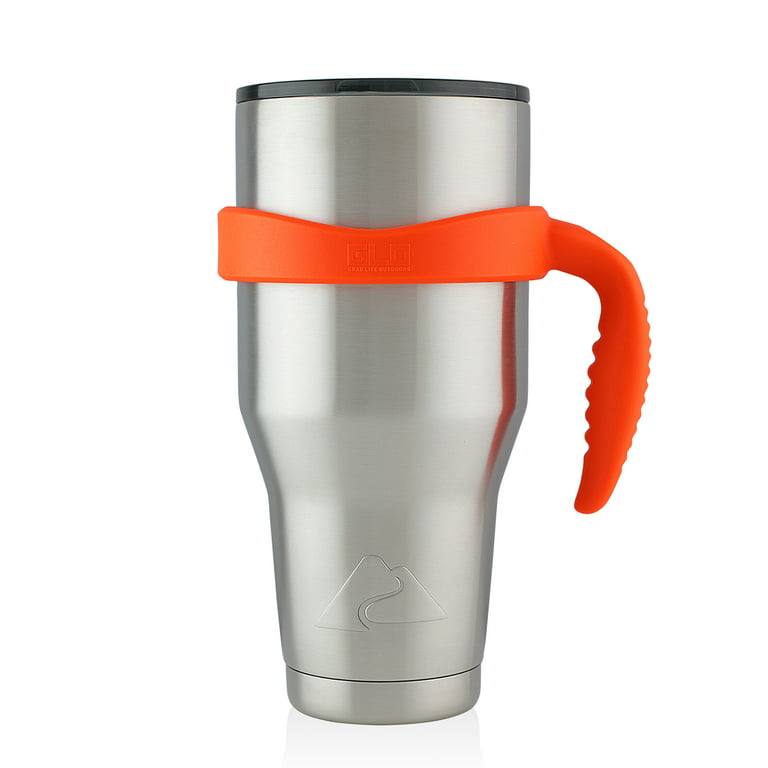 Grab Life Outdoors (GLO) - Handle For 20 Oz Tumbler - Fits Ozark Trail,  YETI Rambler And More - Handle Only (Black)