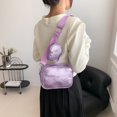 thumbnail image 3 of Bolso Mujer Vintage Bolsos de hombro Sólido PU Crossbody Bolsos Cuadrado Púrpura FLhrweasw Para estrenar, 3 of 8