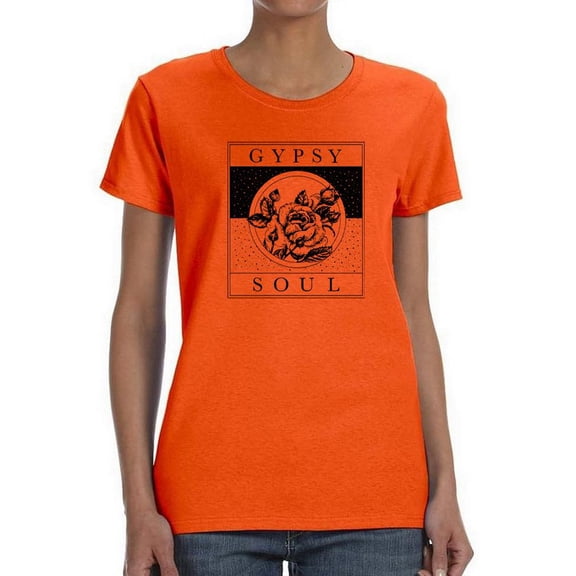 Gypsy Soul Shaped T-Shirt Women -Smartprints Designs, Female x-Large