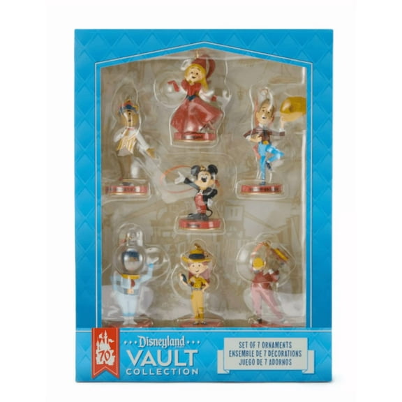 Disney Disneyland 70th Vault Collection Figural Ornament Set New With Box