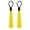 Yellow, variant on 2-Pack Long Handle Shoe Horns, 30Cm Plastic Shoe Helpers With Hanging Loop For Men & Women - No Bend Shoe Lifter For Daily Use