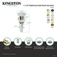 thumbnail image 4 of Kingston Brass EV8411 Coronet Brass Push Pop-Up Bathroom Sink Drain in Polished Chrome, 4 of 4