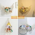 thumbnail image 2 of Animal Hammock Stuffed Animal Storage Holder Macrame Boho Plush Toy Net Hammock for Stuffed Animals with Light Pet Net, 2 of 5