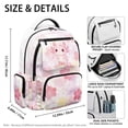 thumbnail image 4 of Bulopur Axolotl Kids Backpack for Girl Cute Cherry Blossom School Bag Lightweight/Breathable/Durable/Waterproof Multi-Pocket Book Bag for Kids 6-12 Back to School, 4 of 7