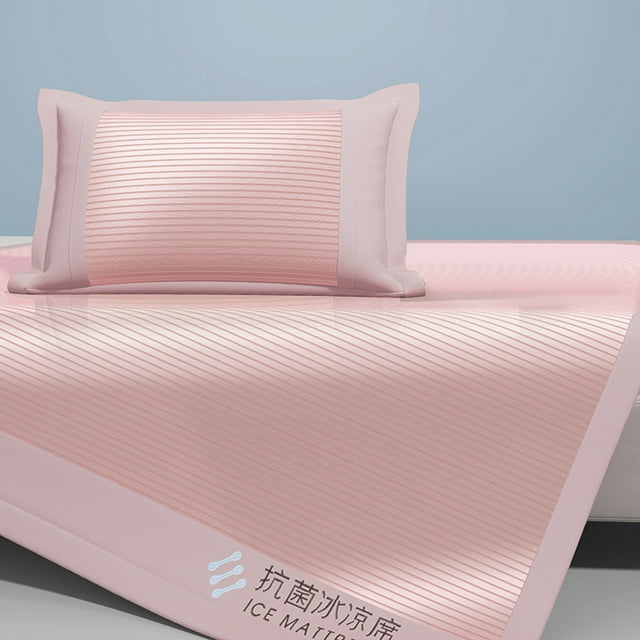 Fiudx Colchoneta de Ratán para Dormir, Colchón Plegable y Fresco de Verano, Transpirable y Suave, Diseño Antideslizante, Cómoda para Dormitorios y Uso Escolar, 120 X 190 Cm, Incluye Funda de Almohada