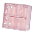 thumbnail image 1 of CONDIMENTO de CONDEMENTO de CONTENER de ALMACENAMIENTO de CONSEJO Jares multipropósito 4 cuadrículas Caja de condimento Caja de condimento para Pepper Rosa, 1 of 8