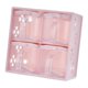 thumbnail image 1 of Caja de condimento de 4 cuadrículas, olla de especias de estante de estante, ollas de especias de cocina, recipiente de almacenamiento de condimentos Rosa, 1 of 8