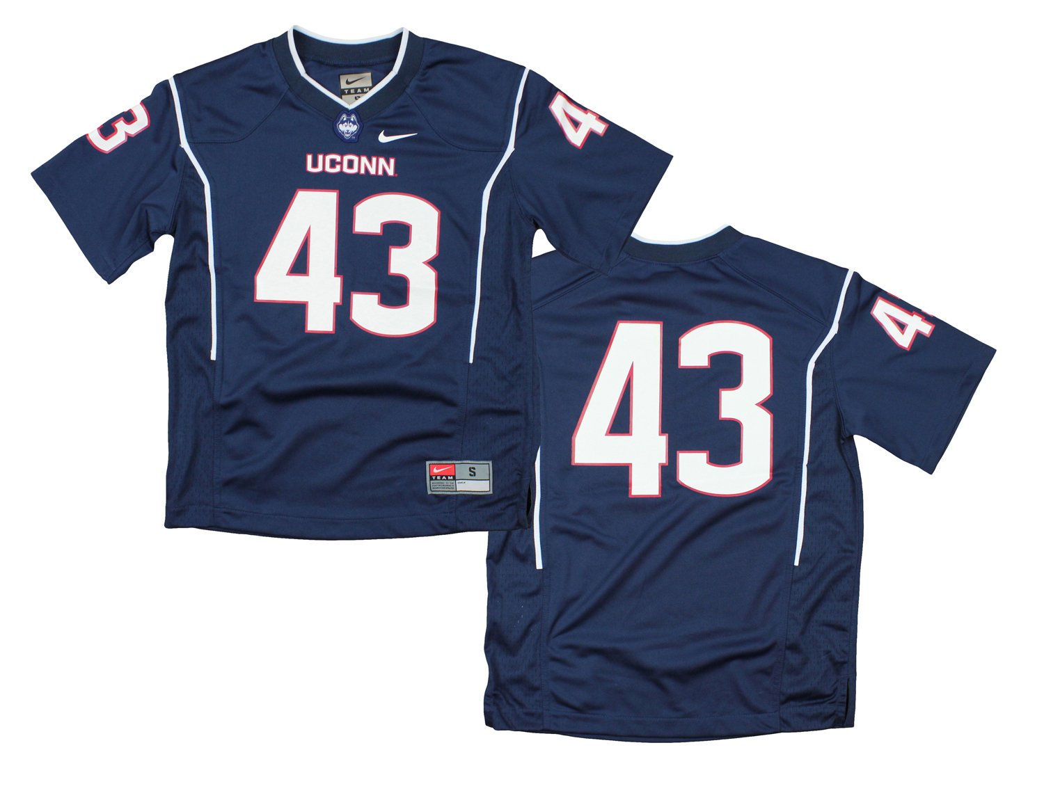Nike NCAA Youth Boys UConn Connecticut Huskies 43 Replica Football