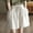 Beige, variant on jjayotai Cotton Linen Shorts for Women Drawstring Elastic Waist Pants Knee Length Wide Leg Shorts Summer Casual Beach Shorts with Pockets