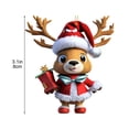 thumbnail image 3 of Qocolhg Christmas Decorations Outdoor Indoor, Christmas Deer Hanging Decoration Flat Christmas Deer Car Decoration Hanging Christmas Products, on Sale Clearance!, 3 of 5