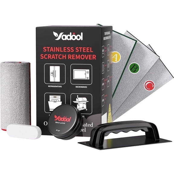 Ultimate Stainless Steel Restoration Kit, Remove Scratches, Rust, Discoloration And More From Non-Coated Stainless Steel