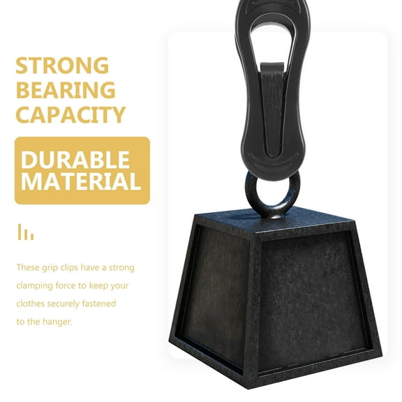 GOOHOCHY 50Pcs Clips For Hanging Clothes ABS Plastic Black 275X173X094in MultiPurpose Drying Outdoor