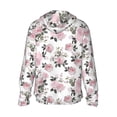 thumbnail image 2 of Picia Rose Flowers Women's Men's UPF 50+ Sun Protection Hoodie Shirt Long Sleeve SPF Fishing Outdoor UV Hiking Lightweight Shirts-Large, 2 of 9