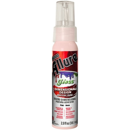- Allure Gloss Dimensional Design Adhesive Paint 2oz-Pink