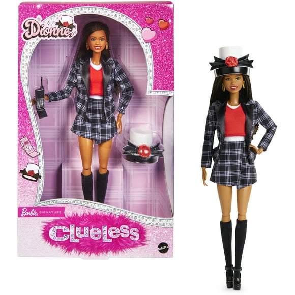 Barbie Signature Clueless Dionne Collector Doll with Black-and-White Plaid Suit & Accessories