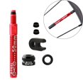thumbnail image 1 of Stem, Aluminum Alloy Bike Vacuum Tire Rim Extension , Red, 1 of 10