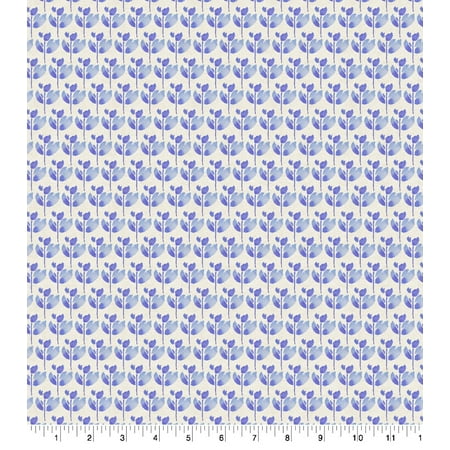 UPC: 0887816368711 | Blue Peacock Small Ditzy Cotton Fabric