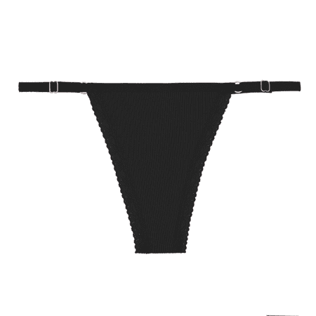Fulorrnie Underwear for Women Comfort G String Seamless No Show Panties Thong Waistband Elastic Waist Stretchable Panty  Black  XL
