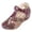 A-Wine46, variant on Bibifish Womens Wedge Ankle Strap Sandals Two Tone Closed Toe Side Cutout Adjustable Strap Open Side Summer Outdoor Casual Ladies Sandals
