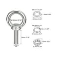 thumbnail image 2 of Lifting Eye Bolt 2 Sets M8x30mm Eye Bolt with Nut Washer 304 Stainless Steel Shoulder Lifting Ring Eye Bolt, 2 of 6
