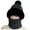 Black, variant on Women Winter Knitted Scarf Integrated Hat Cover Outdoor Cold Weather Accessory for Daily Use