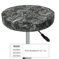 thumbnail image 4 of Kdxio Snake Print Stool Covers Round,Stretch Round Bar Stool Covers Washable Bar Stool Cushion Slipcover for 12-15 Inch Chair, 4 of 7